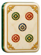 Kreis 5 im Jade-Steineset