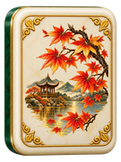 Herbst im Jade-Steineset