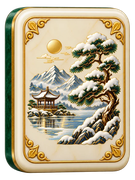 Winter im Jade-Steineset